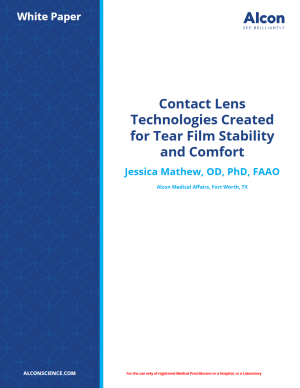 Contact Lens Technologies Created for Tear Film Stability and Comfort