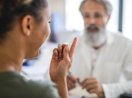 OD instructing Patient